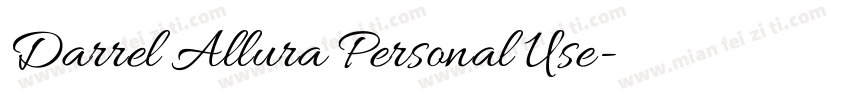 Darrel Allura Personal Use字体转换